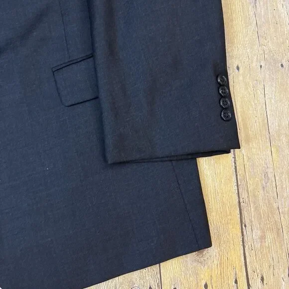 Hart Schaffner Marx Suit Charcoal Gray 46R 38W 30I - Picture 4 of 14